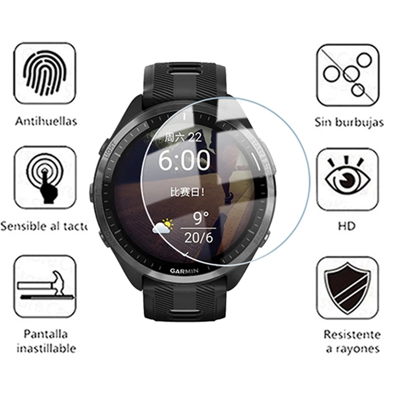 Tempered Glass For Garmin Fore - Tempered Glass Screen 9H review and price